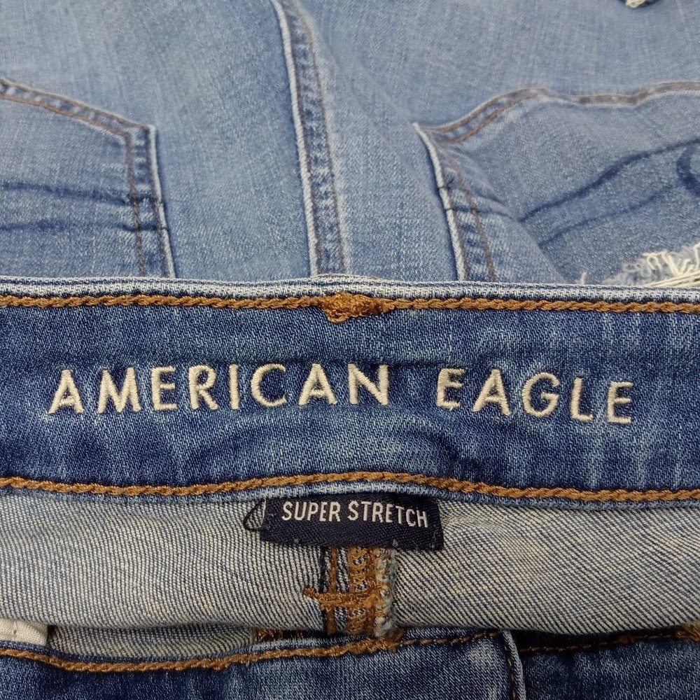 American Eagle Super Stretch Hi-Rise Jegging Shorts Size 4 - Picture 6 of 8